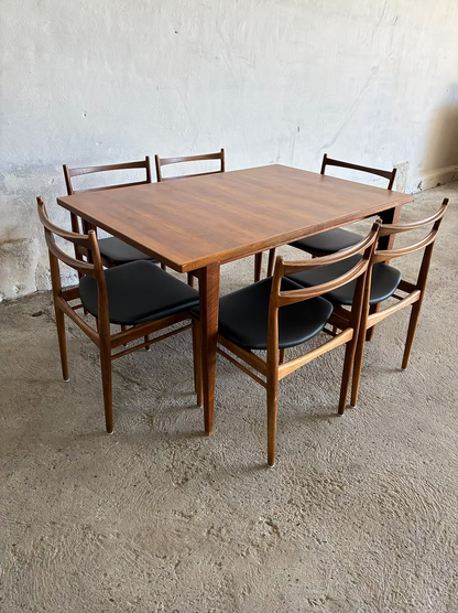 Tavolo Henry Rosengreen + set 6 sedie design danese vintage anni 50 | ck2379