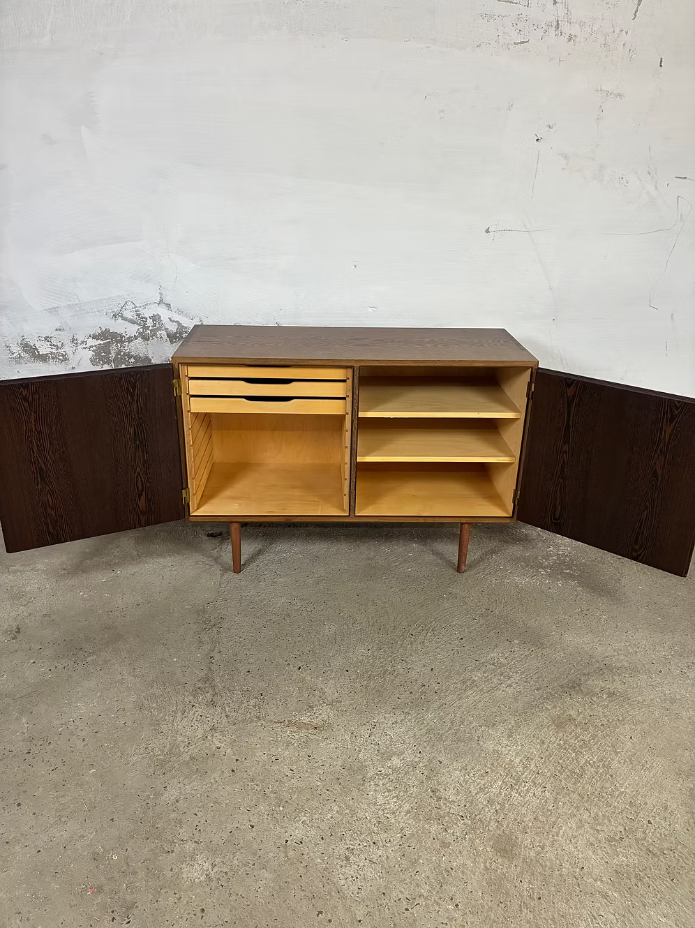 Sideboard  Wengè Poul Hundevad design anni 50 [ck2157] | misure L.108 H.75 P.43