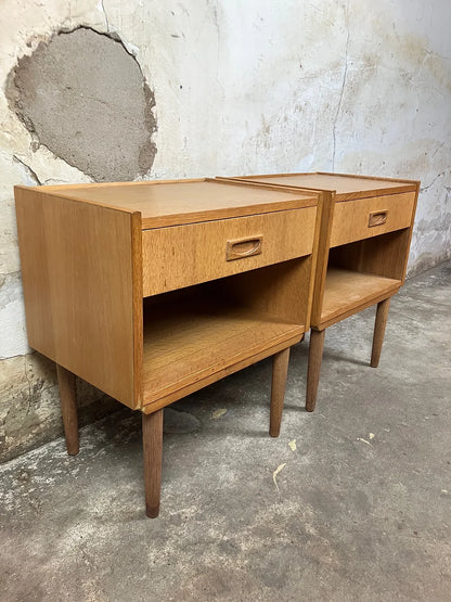 Comodini coppia design danese vintage anni 50 [ck1701] misure L.48 H.33 P.55