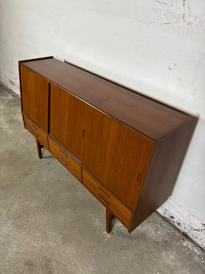 Credenza teak design danese vintage anni 50 [ck2125] | 3 ante 180cm