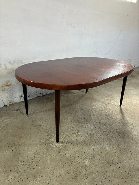 Tavolo tondo Kai Kristiansen palissandro design danese vintage 1960 | ck2545