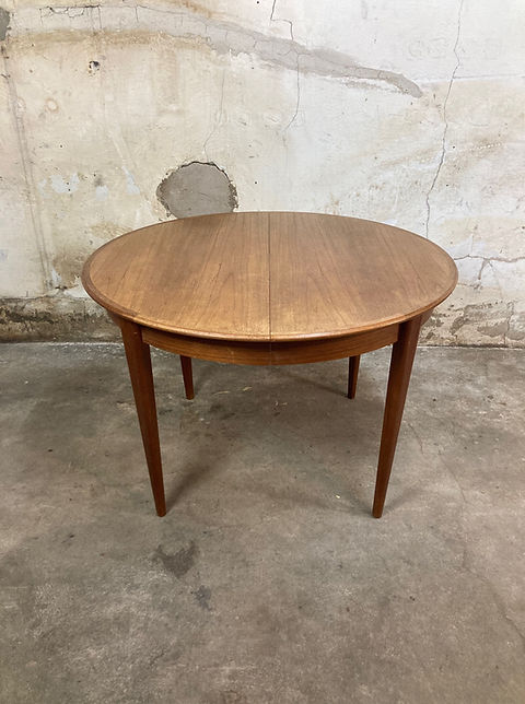 Tavolo rotondo vintage design danese anni 50 [ck1322]