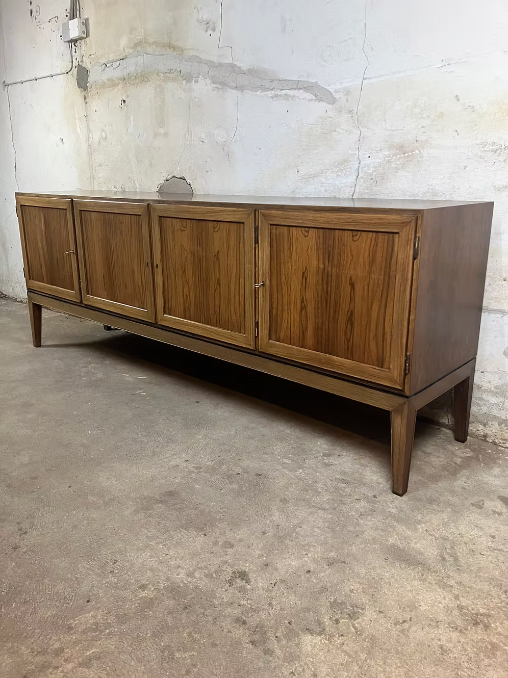 Sideboard palissandro Severin Hansen design danese vintage anni 50 [ck1871] misure L.210 H.78 P.46