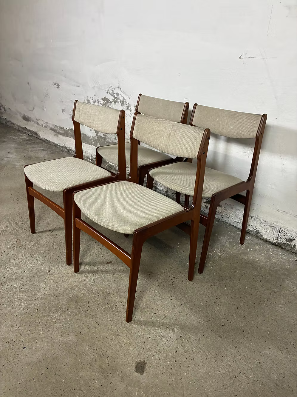 Erik Buch Set 4 sedie design danese vintage | ck2342