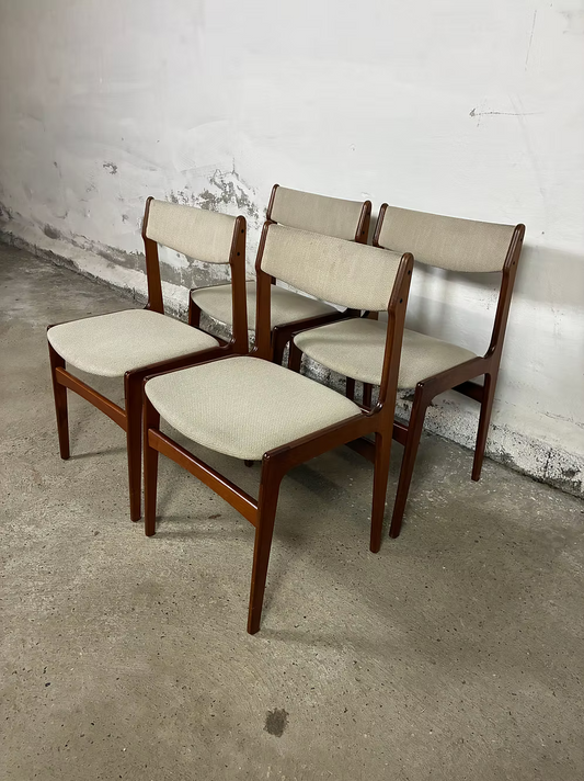 Erik Buch Set 4 sedie design danese vintage | ck2342