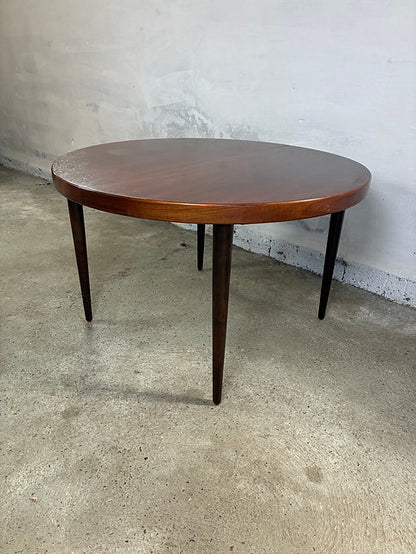 Tavolo tondo Kai Kristiansen palissandro design danese vintage 1960 | ck2545