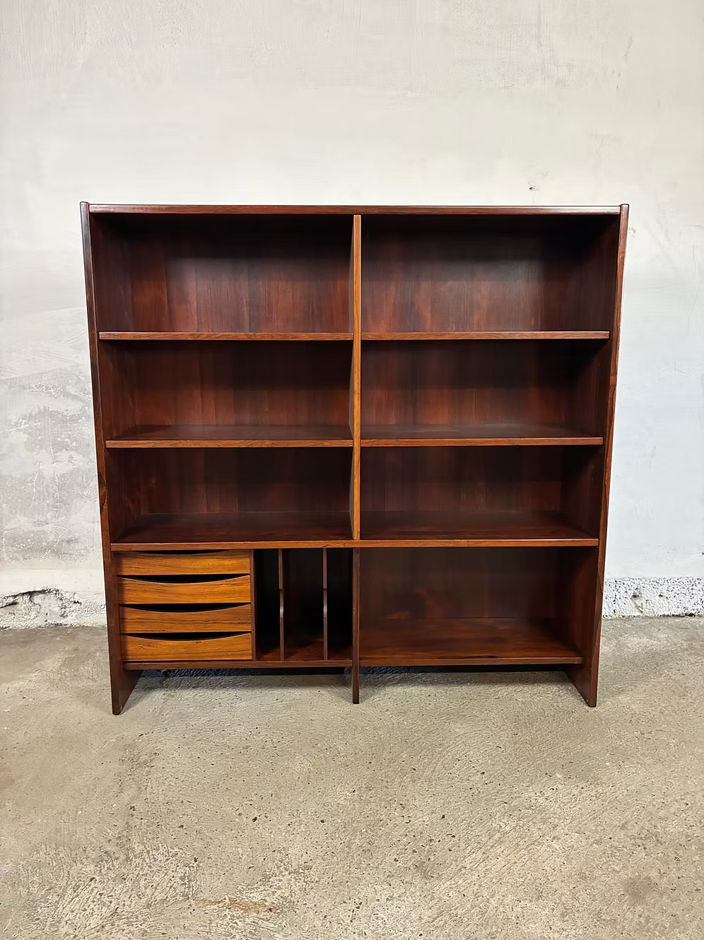 Libreria palissandro 120x120 design danese anni 50 | ck2474