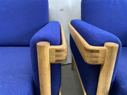 Poltrone coppia H. W, Klein design danese vintage [j44253]