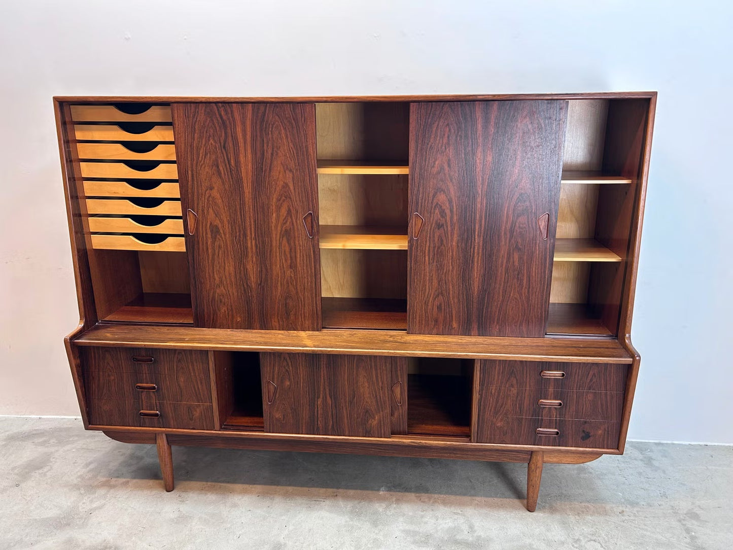 Credenza palissandro 179cm design vintage danese | nr7722