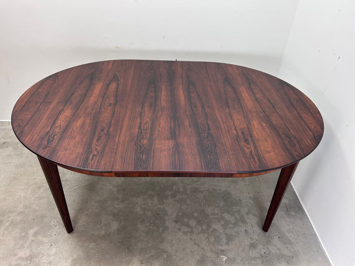Tavolo rotondo palissandro design danese vintage 1960 | nr10342