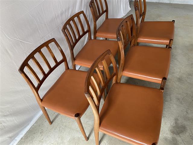 Sedie N.O. Moller design danese vintage anni 50 [j41232]
