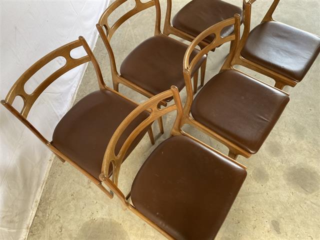 Sedie Johannes Andersen design danese vintage anni 50 [j41371]