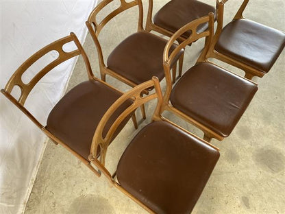 Sedie Johannes Andersen design danese vintage anni 50 [j41371]
