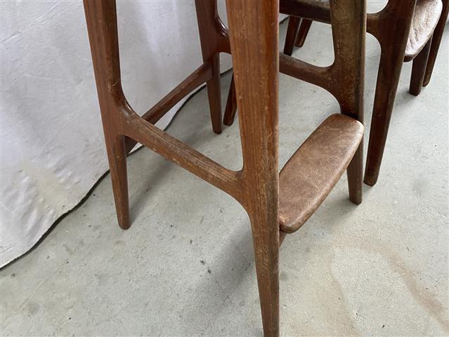 Sgabelli bar Erik Buck vintage design danese anni 60 [j43762] misure su richiesta
