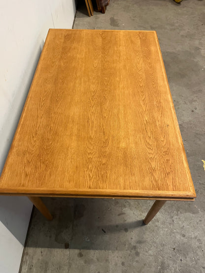 Tavolo rettangolare in quercia 135cm danese vintage 1960 | fz9912