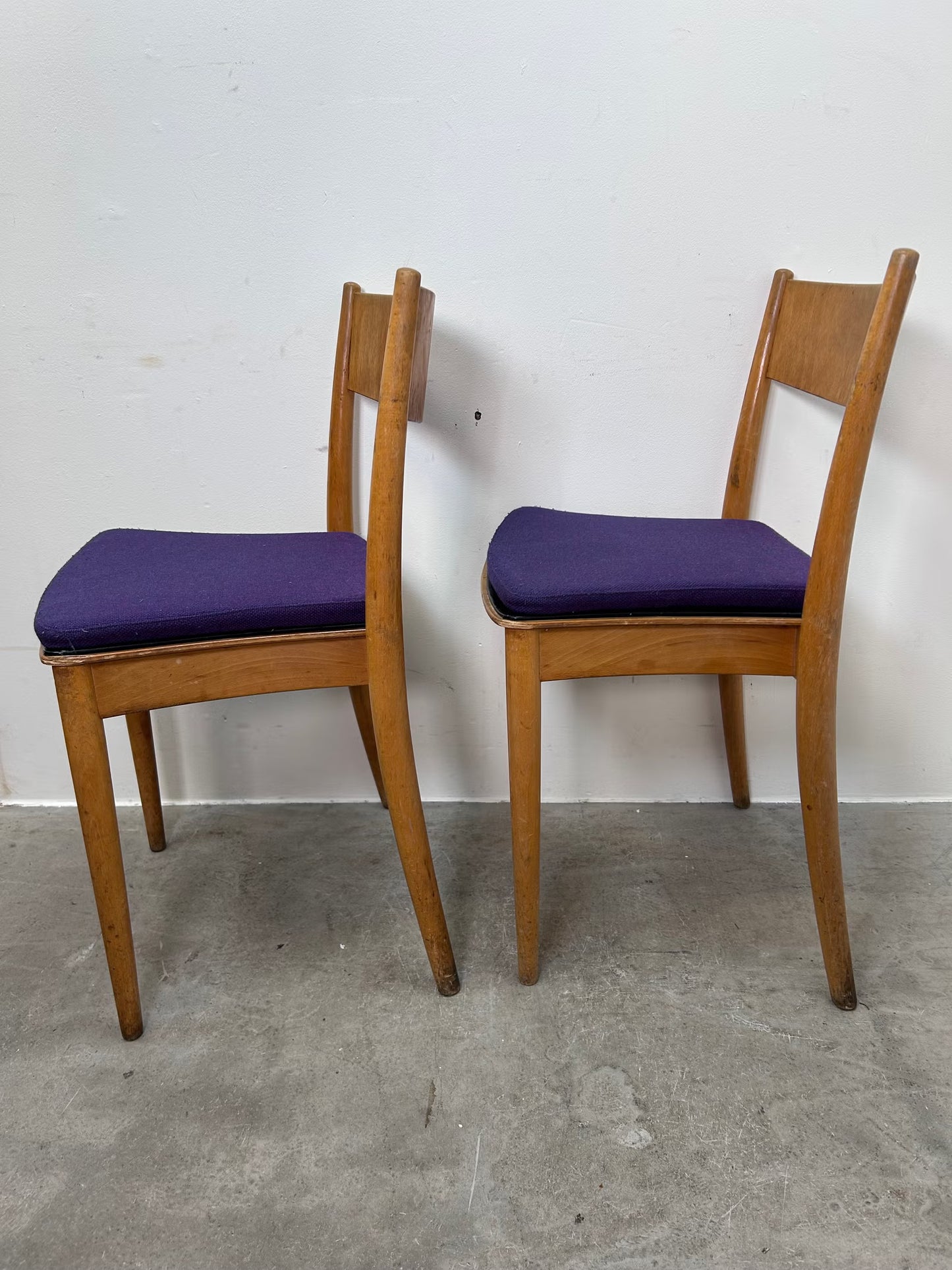 Set 4 Sedie faggio Peter Hvidt design svedese vintage anni 60 | nr10664