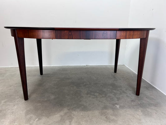 Tavolo rotondo palissandro design danese vintage 1960 | nr10342