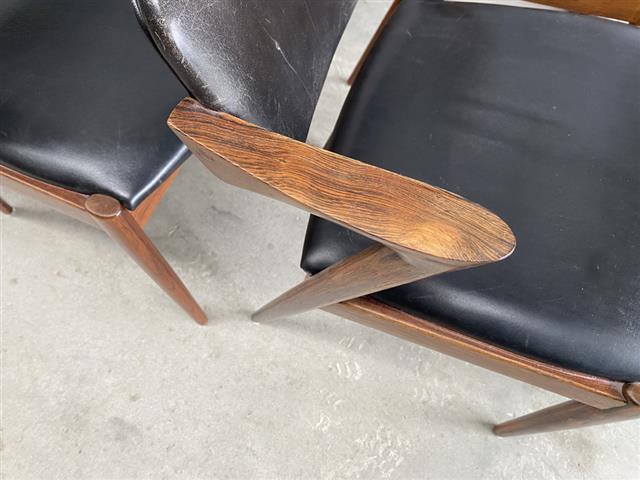Sedie Kai Kristensen vintage design danese anni 60 [j44193] misure su richiesta