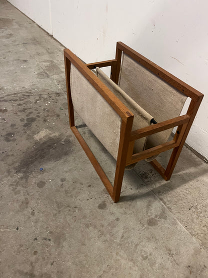 Porta riviste in teak vintage design danese anni 50 | fz9479
