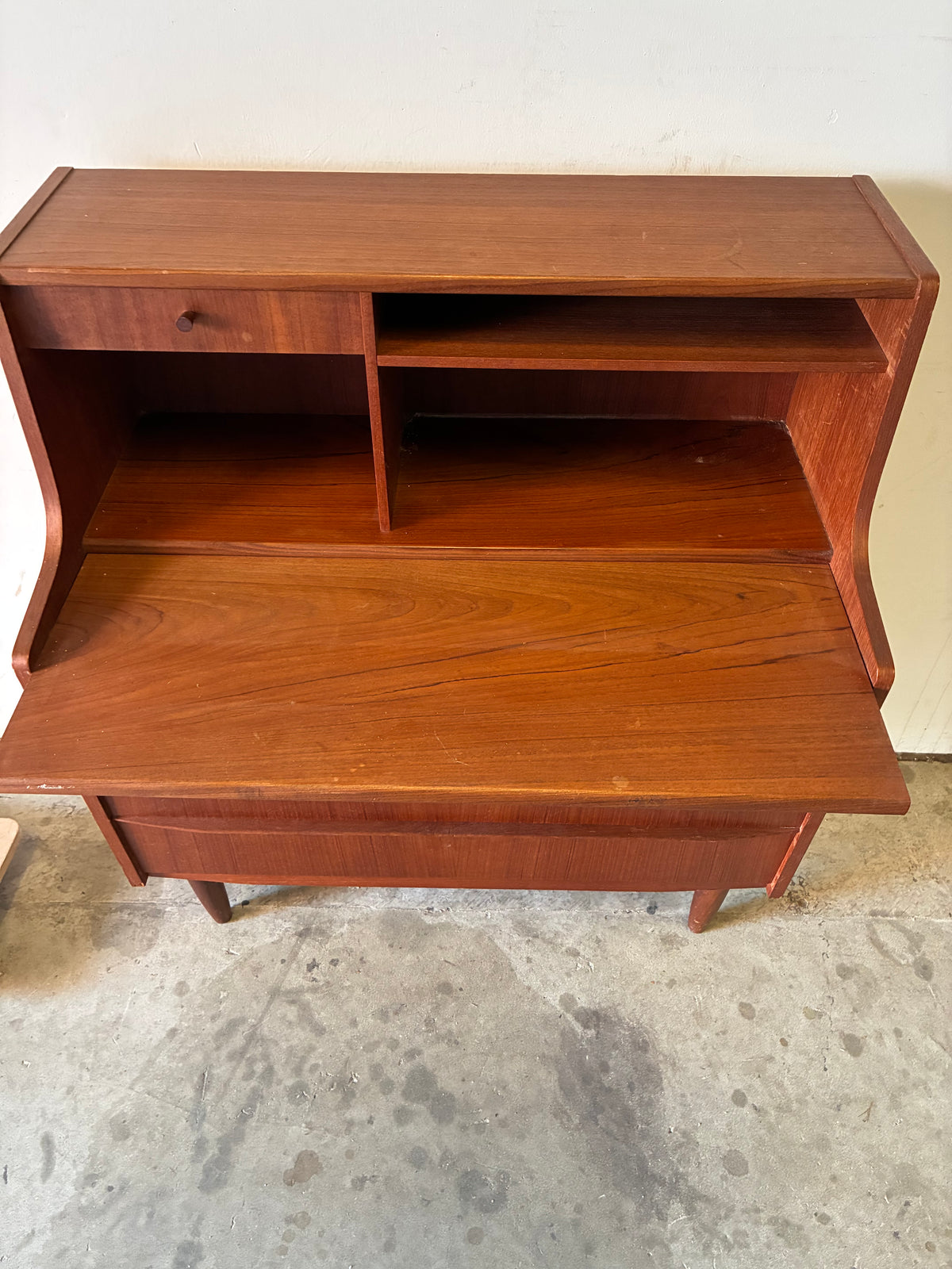 Scrittoio in teak 84cm design danese anni 60 | fz10906