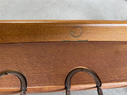 Sedia a dondolo Ole Wanscher vintage design danese anni 60 [j43626] misure L.62 H.85
