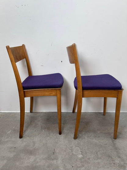 Set 4 Sedie faggio Peter Hvidt design svedese vintage anni 60 | nr10664