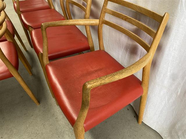 Sedie N.O. Moller design danese vintage anni 50 [j41755]