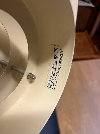 Lampada a sospensione bianca danimarca anni 60/70 | fz10078