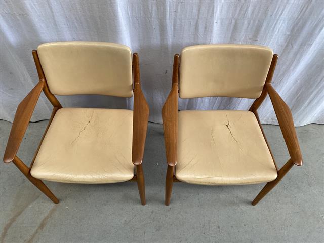 Sedie Arne Vodder vintage design danese anni 60 [j44270] misure su richiesta