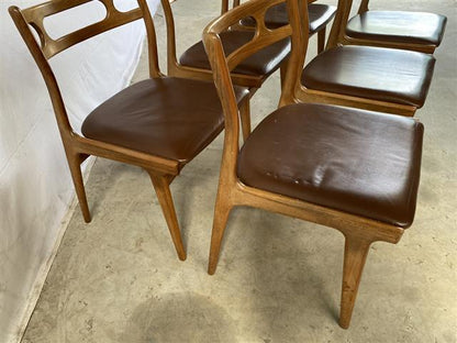 Sedie Johannes Andersen design danese vintage anni 50 [j41371]
