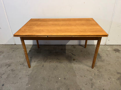 Tavolo rettangolare in quercia 135cm danese vintage 1960 | fz9912
