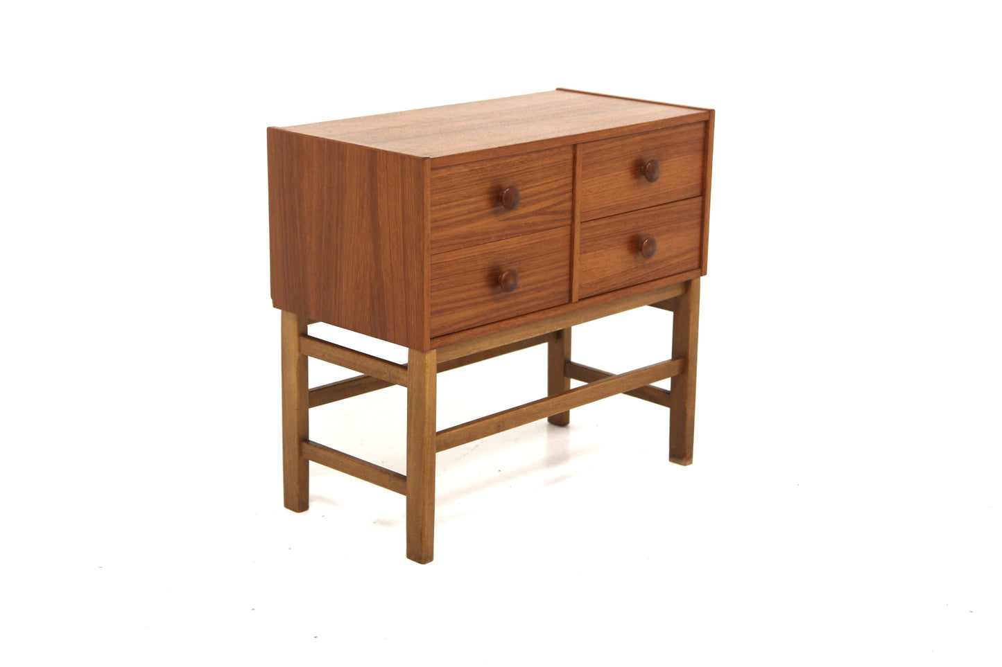 Cassettiera svedese anni60 62cm teak faggio