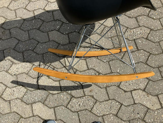 Sedia a dondolo Charles & Ray Eames design danese vintage anni 60 [atk80] misure da richiedere