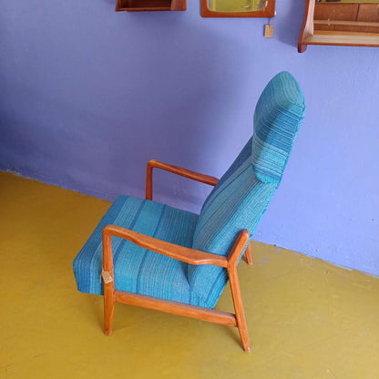Poltrona design svedese vintage anni 50 [79sw20630] misure L.67 H.105/39 P.82