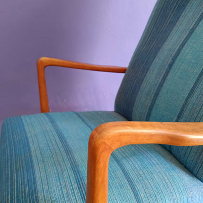 Poltrona design svedese vintage anni 50 [79sw20630] misure L.67 H.105/39 P.82