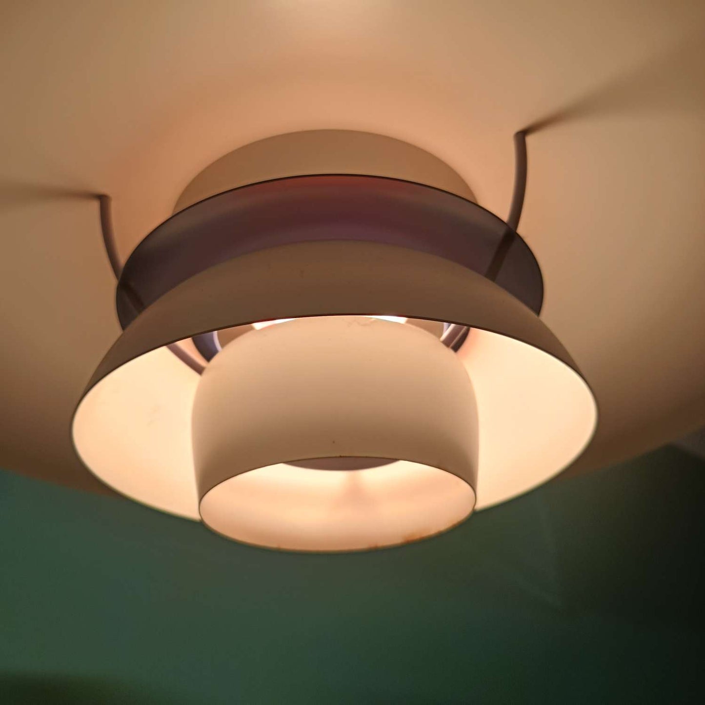 Lampada PH5 Poul Henningsen Louis Poulsen Anni '50 Bianca