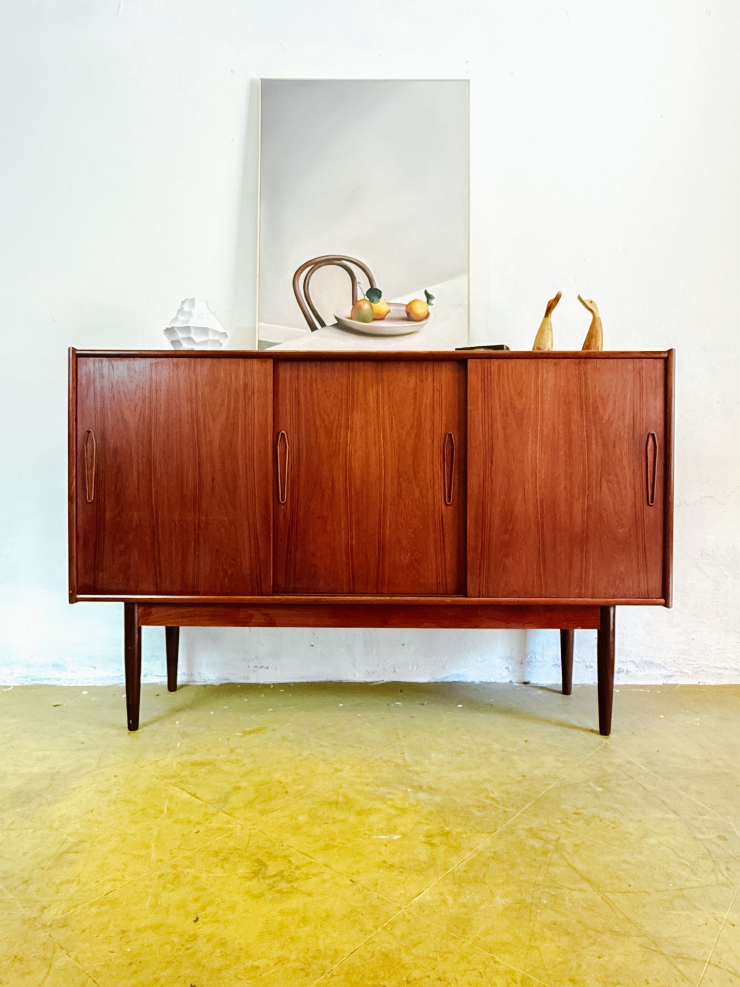 Credenza vintage design danese anni 60 [86j43210] misure H.107 L.165 P.44