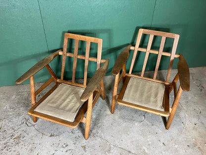 Poltrone "model Ge240" Hans j Wegner vintage design danese anni 50 [atk120]
