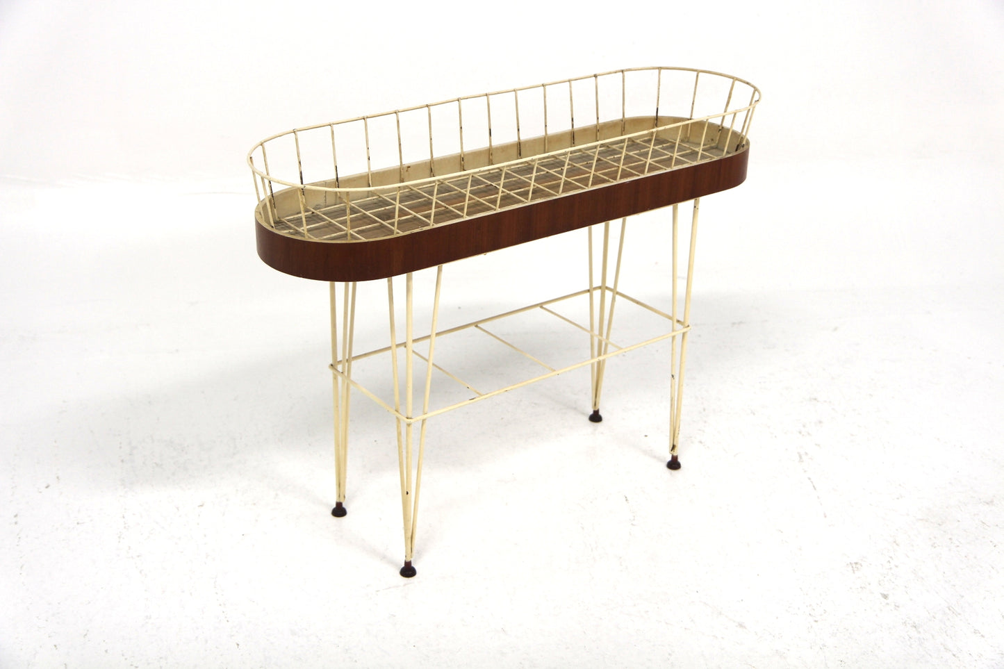 Fioriera design svedese vintage anni 50 [sw26832] misure L.90 H.63 P.27
