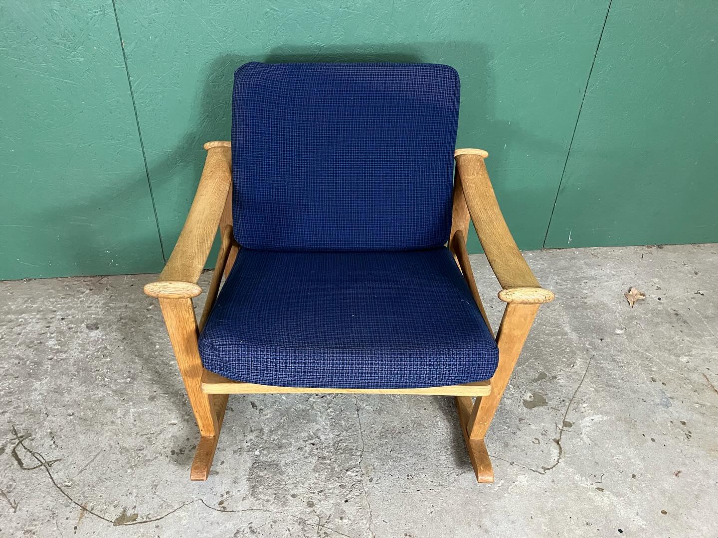 Sedia a dondolo vintage design danese anni 50 [atk115] misure da richiedere
