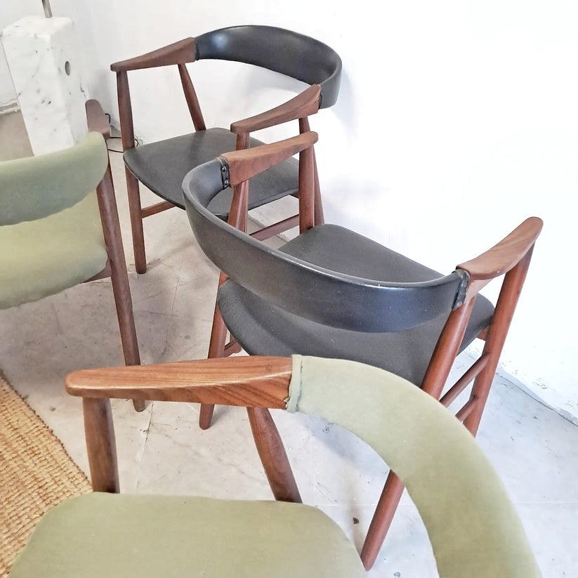 Sedie Thomas Harlev n.213 design danese originale vintage anni 50 [58j-61j-37845+38174]