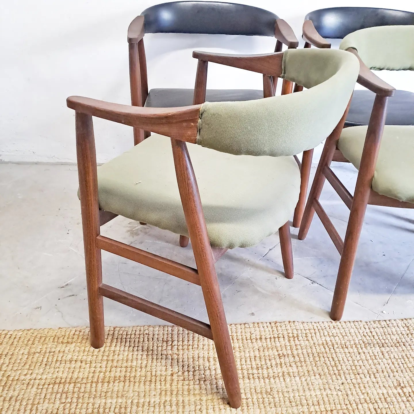 Sedie Thomas Harlev n.213 design danese originale vintage anni 50 [58j-61j-37845+38174]
