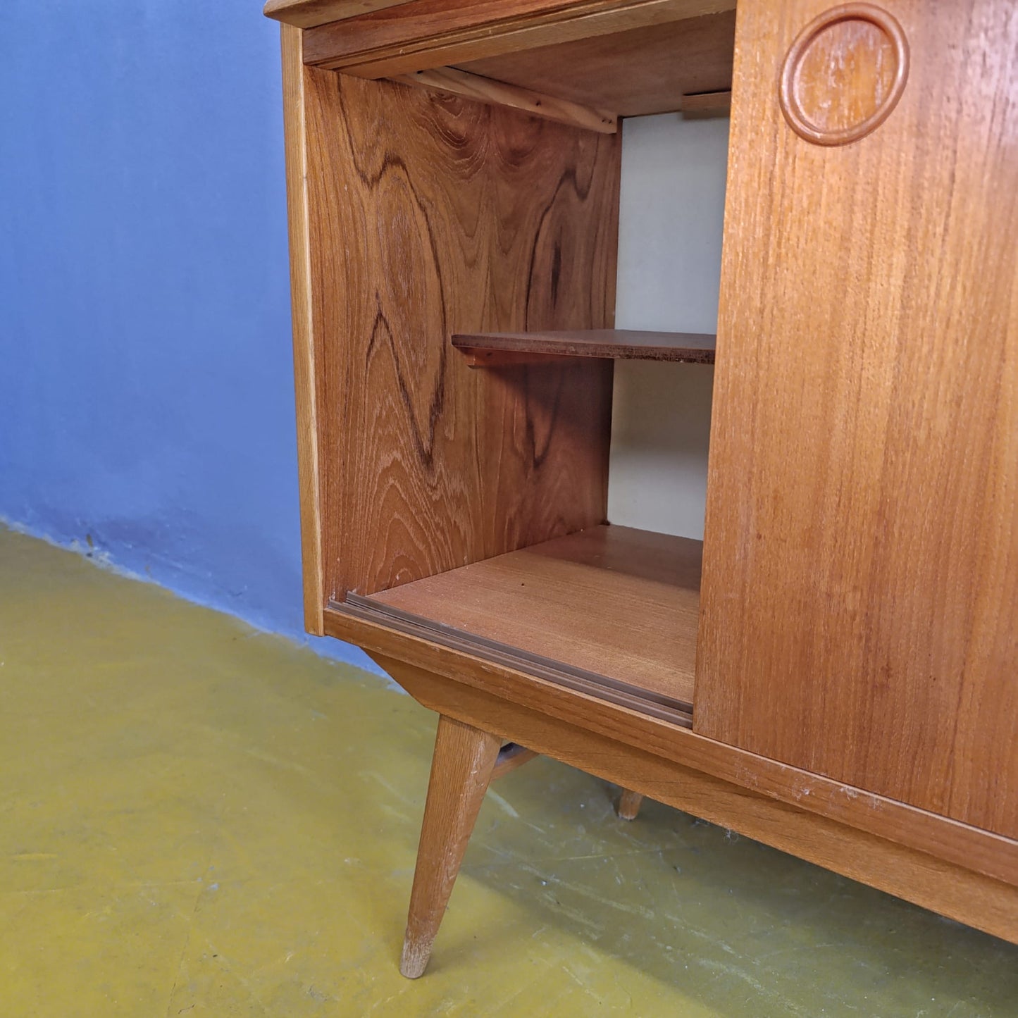 Libreria scrittoio design svedese vintage anni 60 [83sw24614] misure L.120 H.163,5 P.28