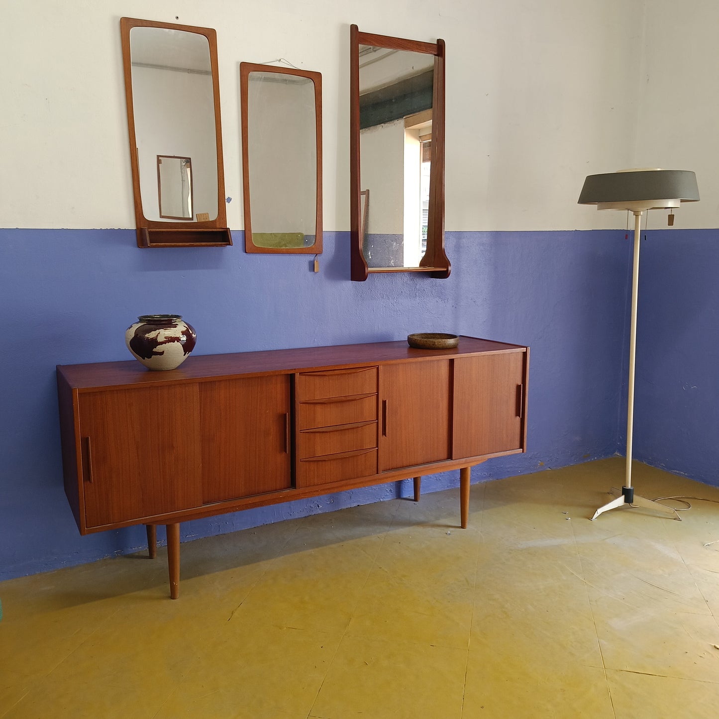 Sideboard vintage design danese originale [71ntk] misure L.190 H.81 P.48