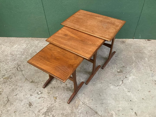 Tavolini tris Kai Kristensen vintage design danese anni 50 [atk64]