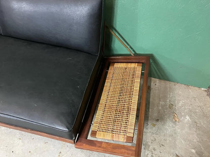 Divano nero design danese vintage anni 60 [atk127]
