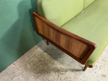 Divano Verde Peter Hvidt e Orla M ølgaard design danese vintage anni 60 [atk125] misure L. 164/230