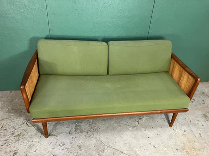 Divano Verde Peter Hvidt e Orla M ølgaard design danese vintage anni 60 [atk125] misure L. 164/230