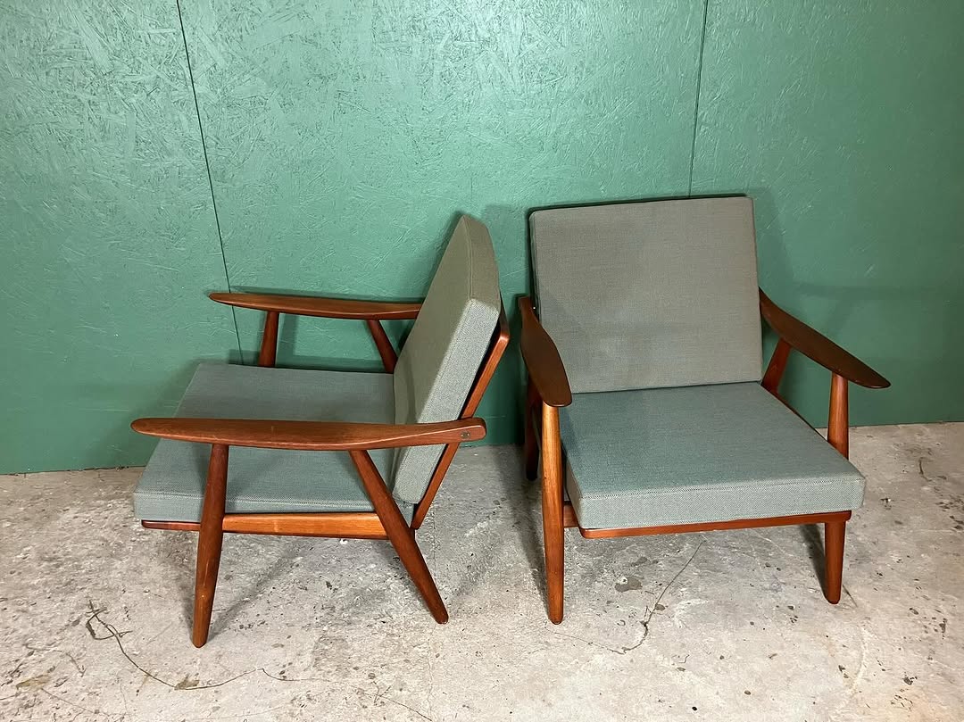 Poltrone Hans J. Wegner vintage design danese anni 50 [atk119]