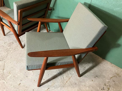 Poltrone Hans J. Wegner vintage design danese anni 50 [atk119]